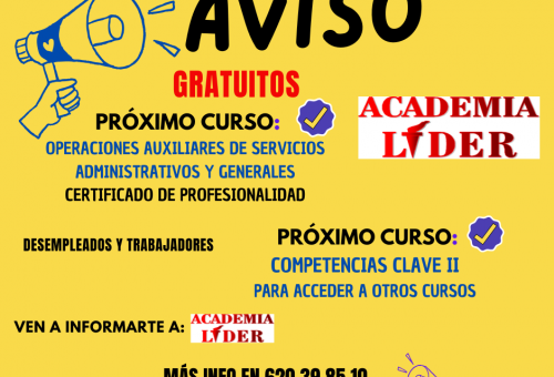 aviso próximos cursos