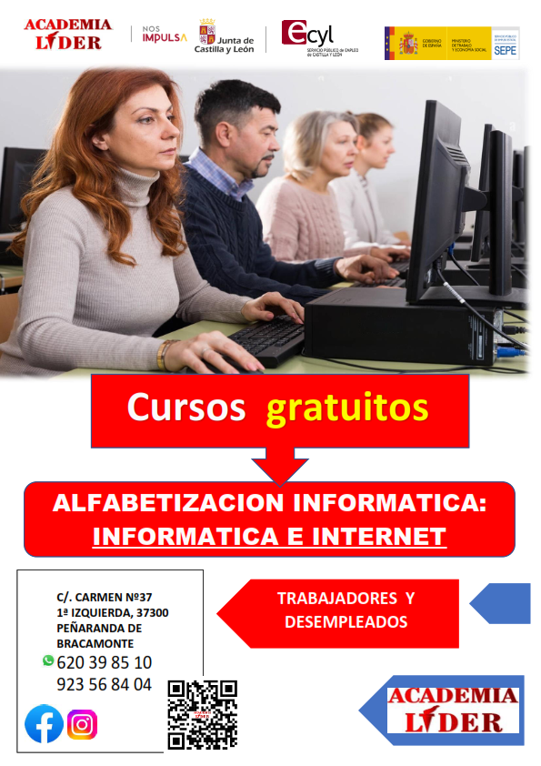 cursos gratuitos ocupados INTERNET